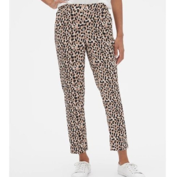 Banana Republic Hayden pant size 4 leopard print New with tags - Picture 1 of 9